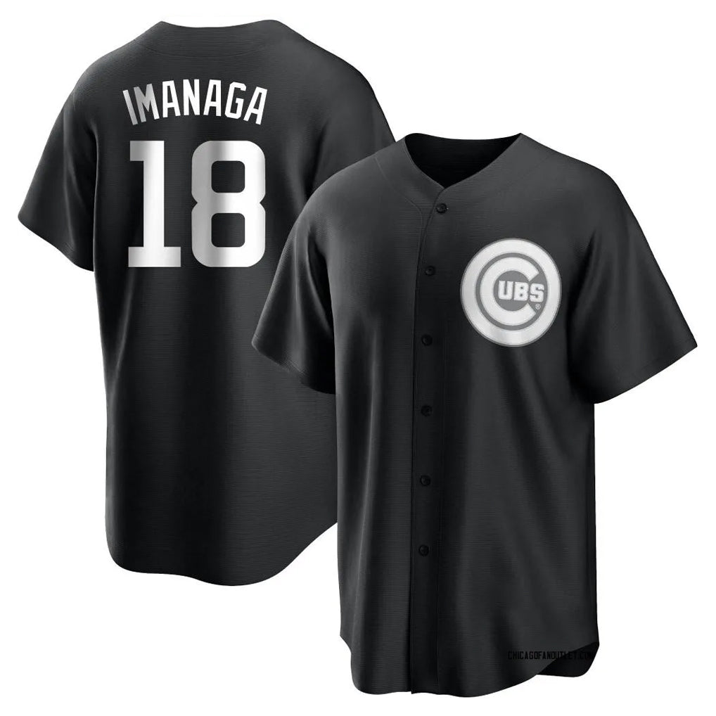 Trusc C.Cubs #18 Shota Imanaga Player Black Game Stitched Jerseys