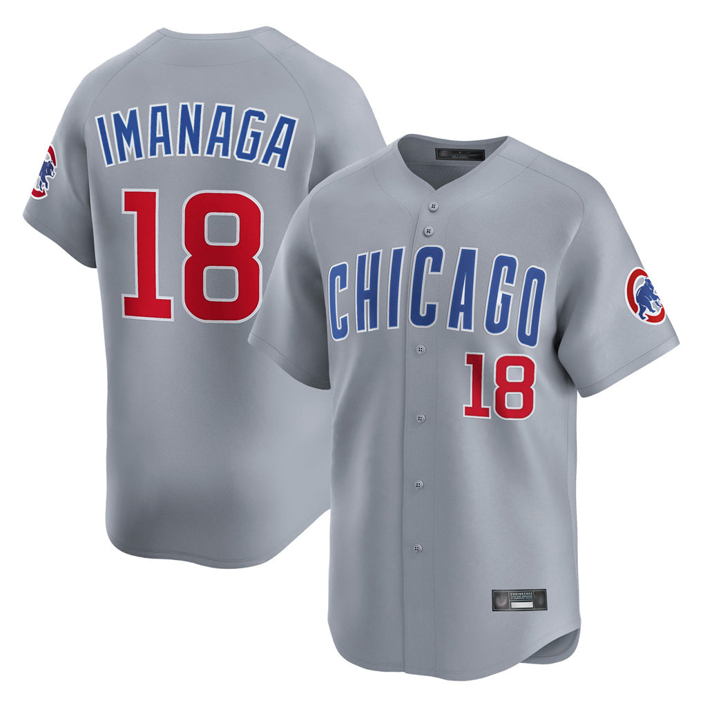 Trusc C.Cubs #18 Shota Imanaga Player Gray Road Limited Home Stitched Jerseys
