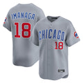 Trusc C.Cubs #18 Shota Imanaga Player Gray Road Limited Home Stitched Jerseys