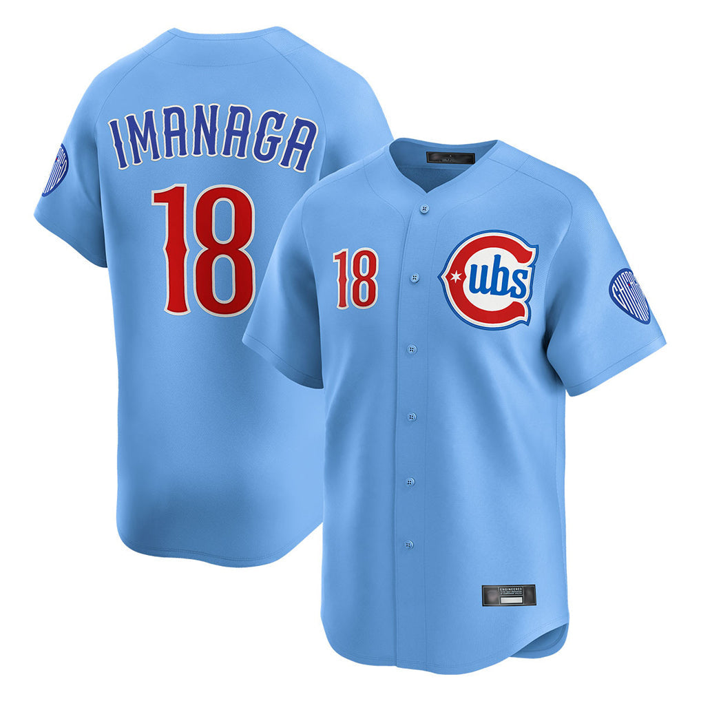 Trusc C.Cubs #18 Shota Imanaga Player Light Blue Limited Home Stitched Jerseys
