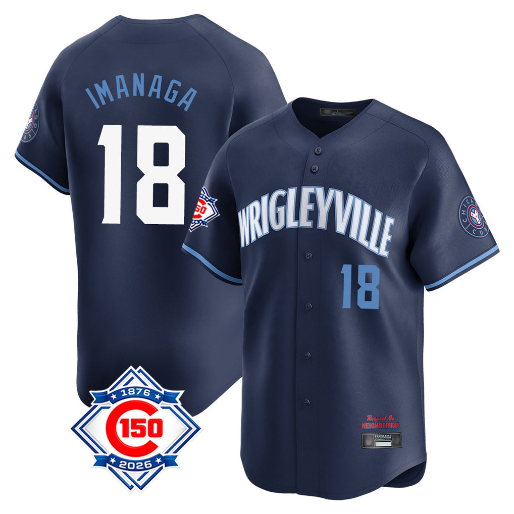 Trusc C.Cubs #18 Shota Imanaga Player Navy City Connect Home Game Stitched Jerseys