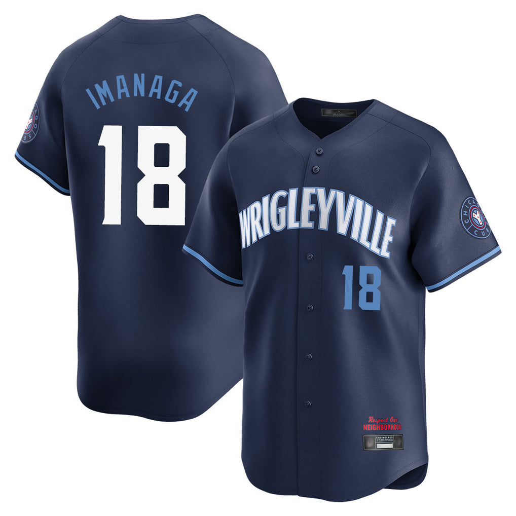 Trusc C.Cubs #18 Shota Imanaga Player Navy City Connect Limited Home Stitched Jerseys