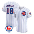 Trusc C.Cubs #18 Shota Imanaga Player White 150th Anniversary Limited Elite Home Game Stitched Jerseys
