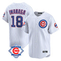 Trusc C.Cubs #18 Shota Imanaga Player White 150th Anniversary Limited Home Game Stitched Jerseys