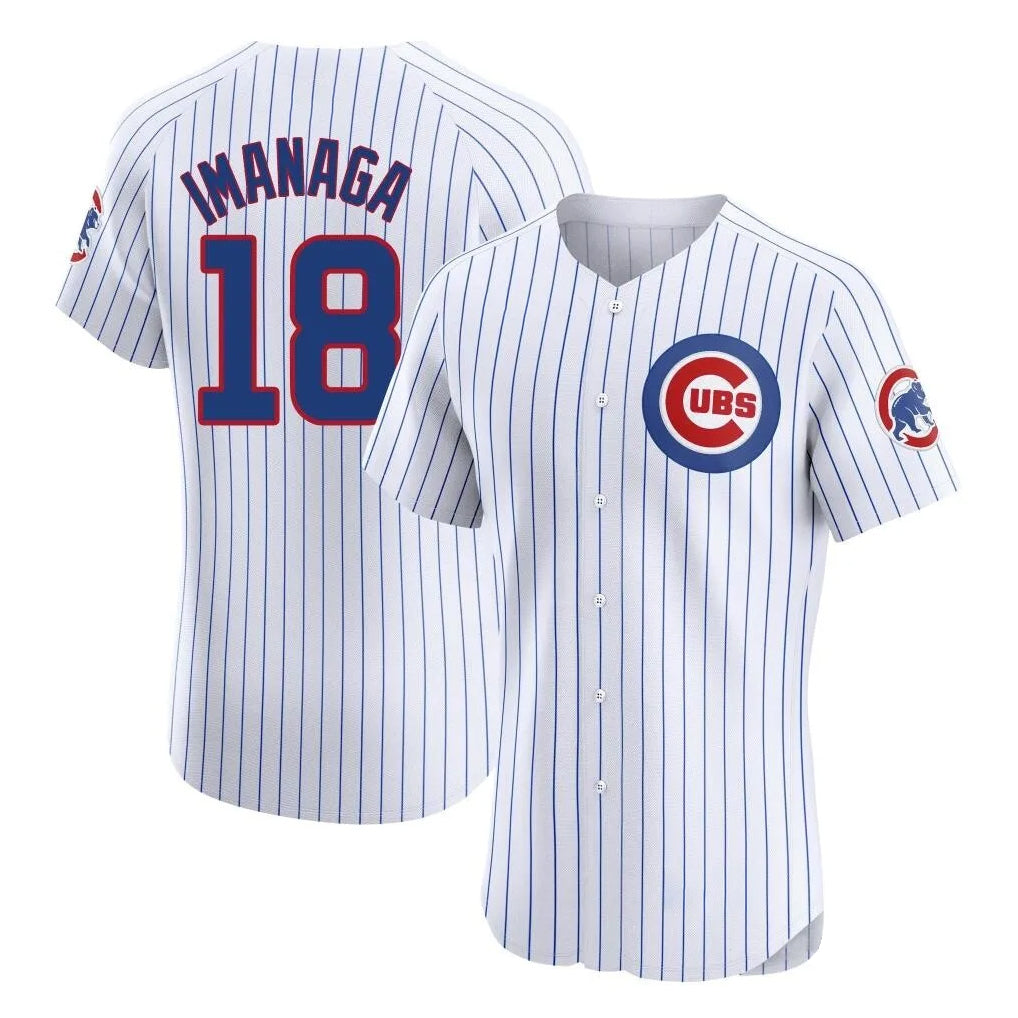 Trusc C.Cubs #18 Shota Imanaga Player White Limited Elite Home Game Stitched Jerseys
