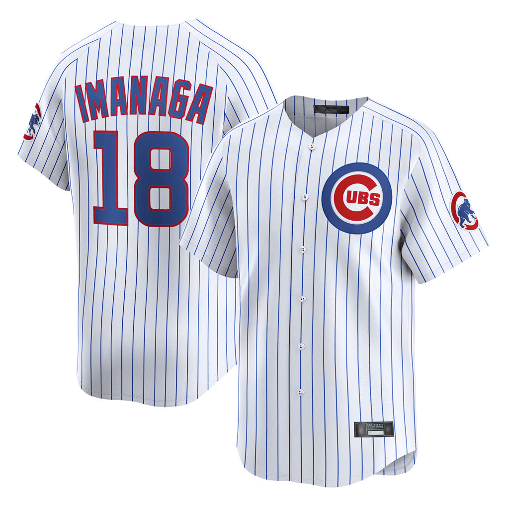 Trusc C.Cubs #18 Shota Imanaga Player White Limited Home Game Stitched Jerseys