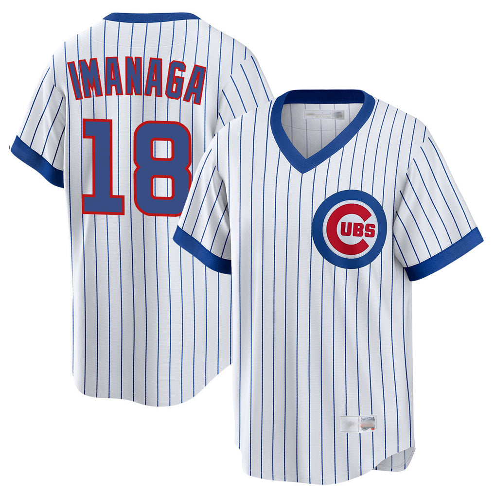 Trusc C.Cubs #18 Shota Imanaga Player White T-shirt Cooperstown Collection Limited Stitched Jerseys
