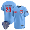 Trusc C.Cubs #23 Ryne Sandberg Player Blue Vapor Premier Limited Home Stitched Jerseys