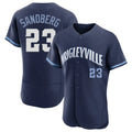 Trusc C.Cubs #23 Ryne Sandberg Player Navy City Connect Limited Elite Home Stitched Jerseys