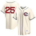 Trusc C.Cubs #25 Mois¡§|s Ballesteros Player Cream Field of Dreams Home Game Stitched Jerseys