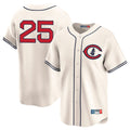 Trusc C.Cubs #25 Mois¡§|s Ballesteros Player Cream Field of Dreams Limited Home Game Stitched Jerseys