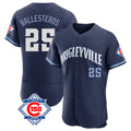 Trusc C.Cubs #25 Mois¡§|s Ballesteros Player Navy City Connect 150th Anniversary Limited Elite Home Stitched Jerseys