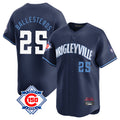 Trusc C.Cubs #25 Mois¡§|s Ballesteros Player Navy City Connect 150th Anniversary Limited Home Stitched Jerseys