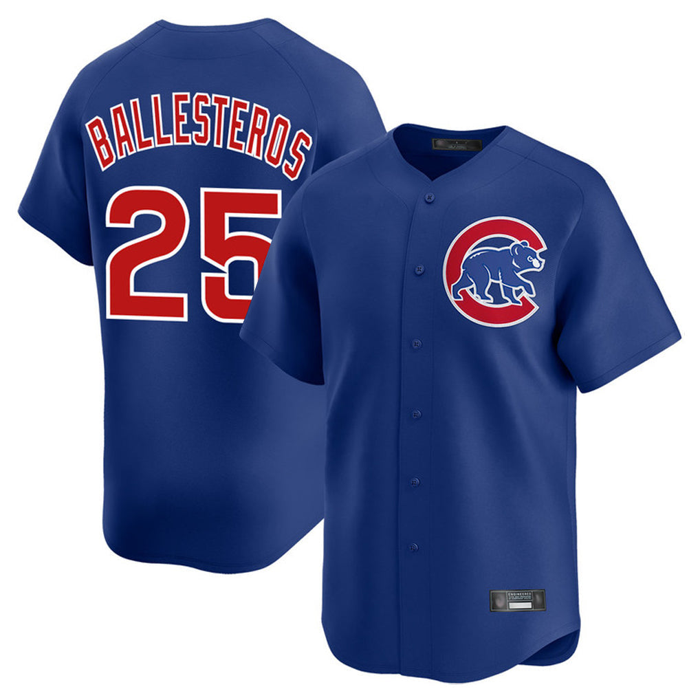 Trusc C.Cubs #25 Mois¡§|s Ballesteros Player Royal Limited Home Stitched Jerseys