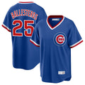 Trusc C.Cubs #25 Mois¡§|s Ballesteros Player Royal T-shirt Cooperstown Collection Limited Stitched Jerseys