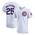 Trusc C.Cubs #25 Mois¡§|s Ballesteros Player White Limited Elite Home Game Stitched Jerseys