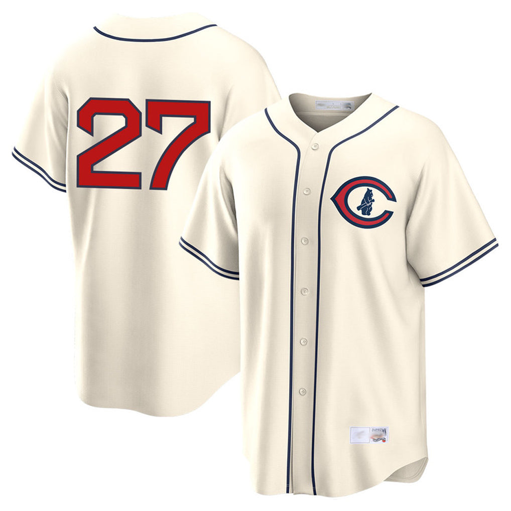 Trusc C.Cubs #27 Seiya Suzuki Player Cream Field of Dreams Home Game Stitched Jerseys