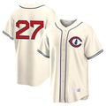 Trusc C.Cubs #27 Seiya Suzuki Player Cream Field of Dreams Home Game Stitched Jerseys