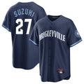 Trusc C.Cubs #27 Seiya Suzuki Player Navy City Connect Home Game Stitched Jerseys