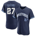 Trusc C.Cubs #27 Seiya Suzuki Player Navy City Connect Limited Elite Home Stitched Jerseys
