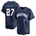 Trusc C.Cubs #27 Seiya Suzuki Player Navy City Connect Limited Home Stitched Jerseys