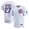 Trusc C.Cubs #27 Seiya Suzuki Player White Limited Home Game Stitched Jerseys
