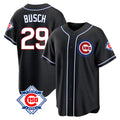 Trusc C.Cubs #29 Michael Busch Player Black Fashion Out Game Stitched Jerseys