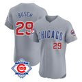 Trusc C.Cubs #29 Michael Busch Player Gray Road 150th Anniversary Limited Elite Home Stitched Jerseys