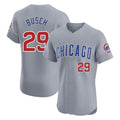 Trusc C.Cubs #29 Michael Busch Player Gray Road Limited Elite Home Stitched Jerseys