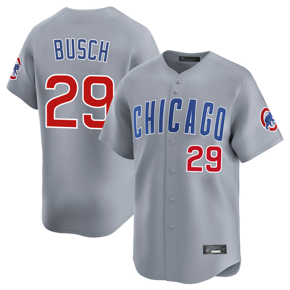 Trusc C.Cubs #29 Michael Busch Player Gray Road Limited Home Stitched Jerseys