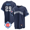 Trusc C.Cubs #29 Michael Busch Player Navy 150th Anniversary City Connect Home Game Stitched Jerseys