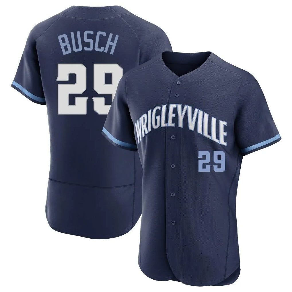 Trusc C.Cubs #29 Michael Busch Player Navy City Connect Limited Elite Home Stitched Jerseys