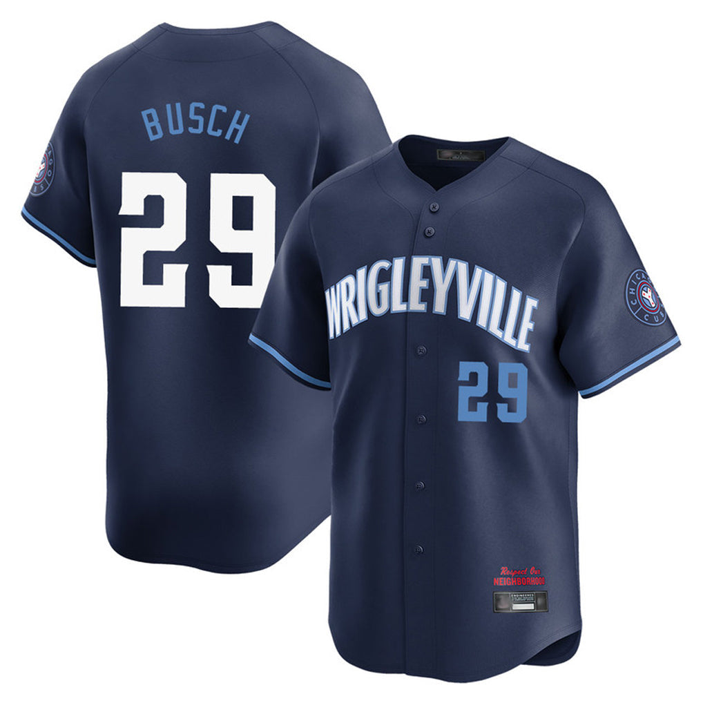 Trusc C.Cubs #29 Michael Busch Player Navy City Connect Limited Home Stitched Jerseys