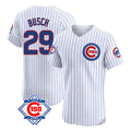 Trusc C.Cubs #29 Michael Busch Player White 150th Anniversary Limited Elite Home Game Stitched Jerseys
