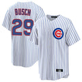 Trusc C.Cubs #29 Michael Busch Player White Game Home Stitched Jerseys