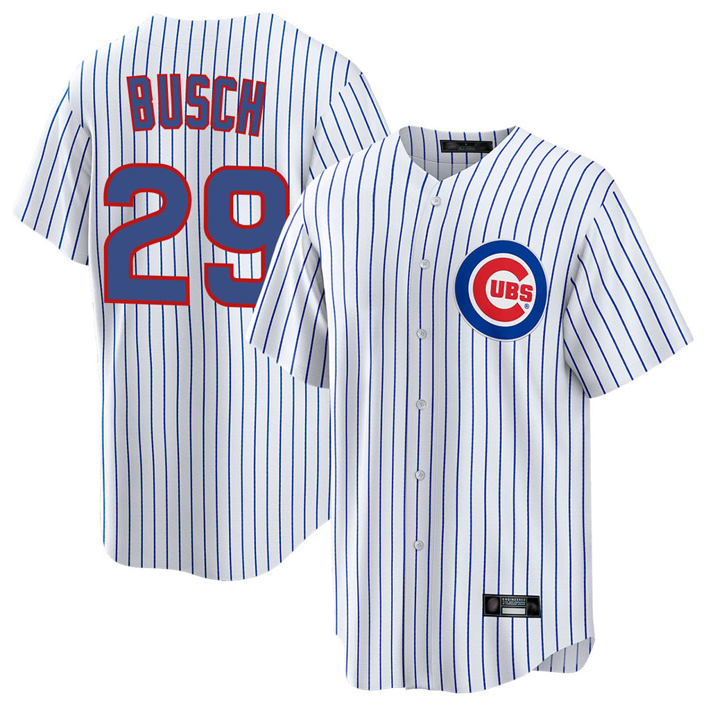 Trusc C.Cubs #29 Michael Busch Player White Game Home Stitched Jerseys