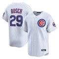 Trusc C.Cubs #29 Michael Busch Player White Limited Home Game Stitched Jerseys