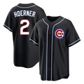 Trusc C.Cubs #2 Nico Hoerner Player Black Fashion Out Game Stitched Jerseys
