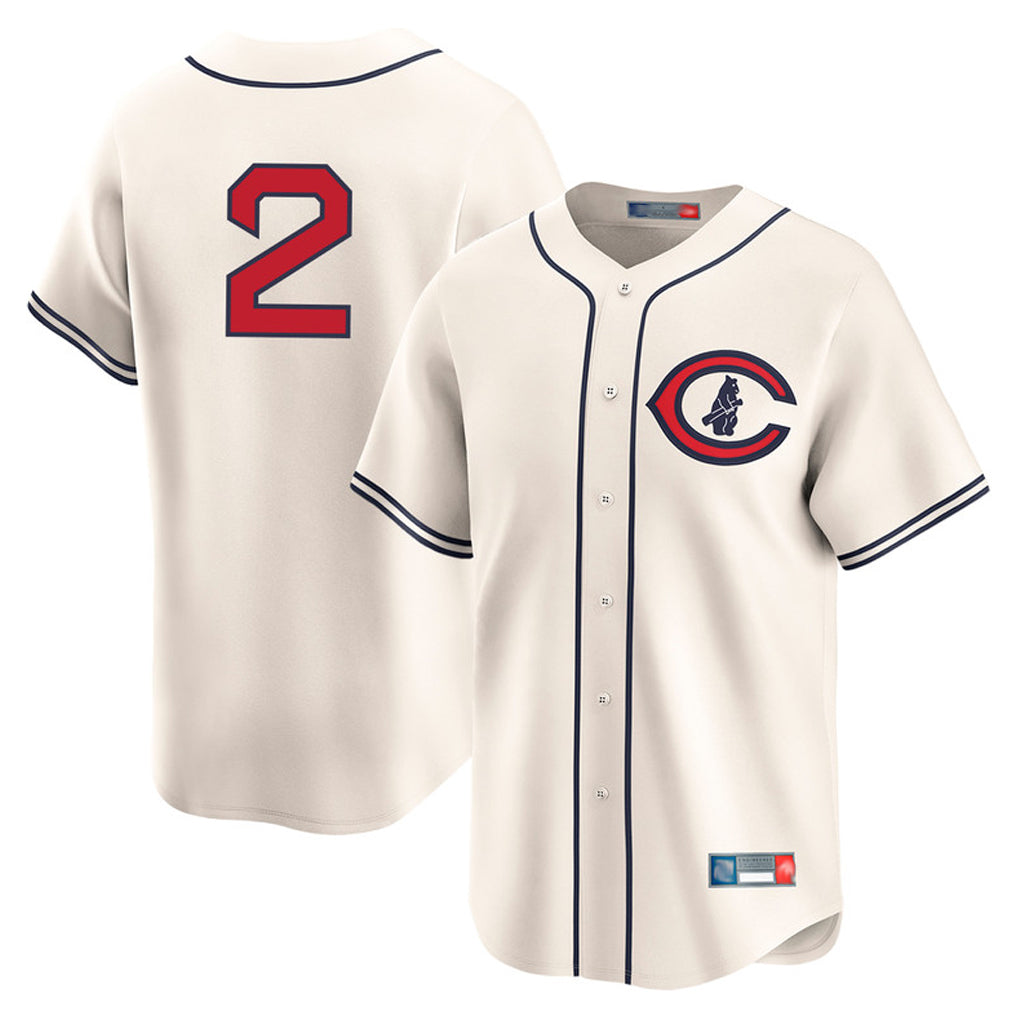 Trusc C.Cubs #2 Nico Hoerner Player Cream Field of Dreams Limited Home Game Stitched Jerseys