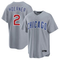 Trusc C.Cubs #2 Nico Hoerner Player Gray Home Game Stitched Jerseys