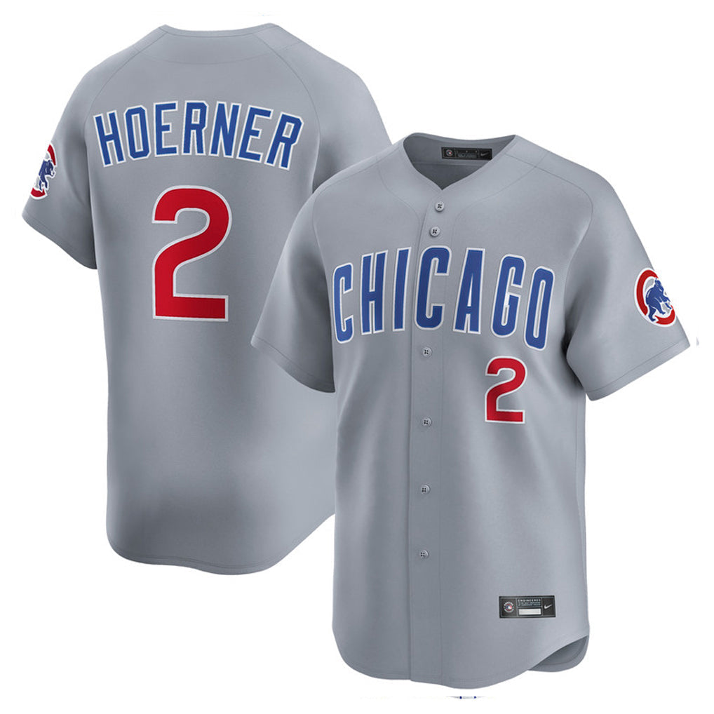 Trusc C.Cubs #2 Nico Hoerner Player Gray Road Limited Home Stitched Jerseys