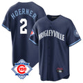 Trusc C.Cubs #2 Nico Hoerner Player Navy 150th Anniversary City Connect Home Game Stitched Jerseys