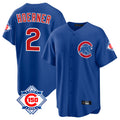 Trusc C.Cubs #2 Nico Hoerner Player Royal 150th Anniversary Home Game Stitched Jerseys