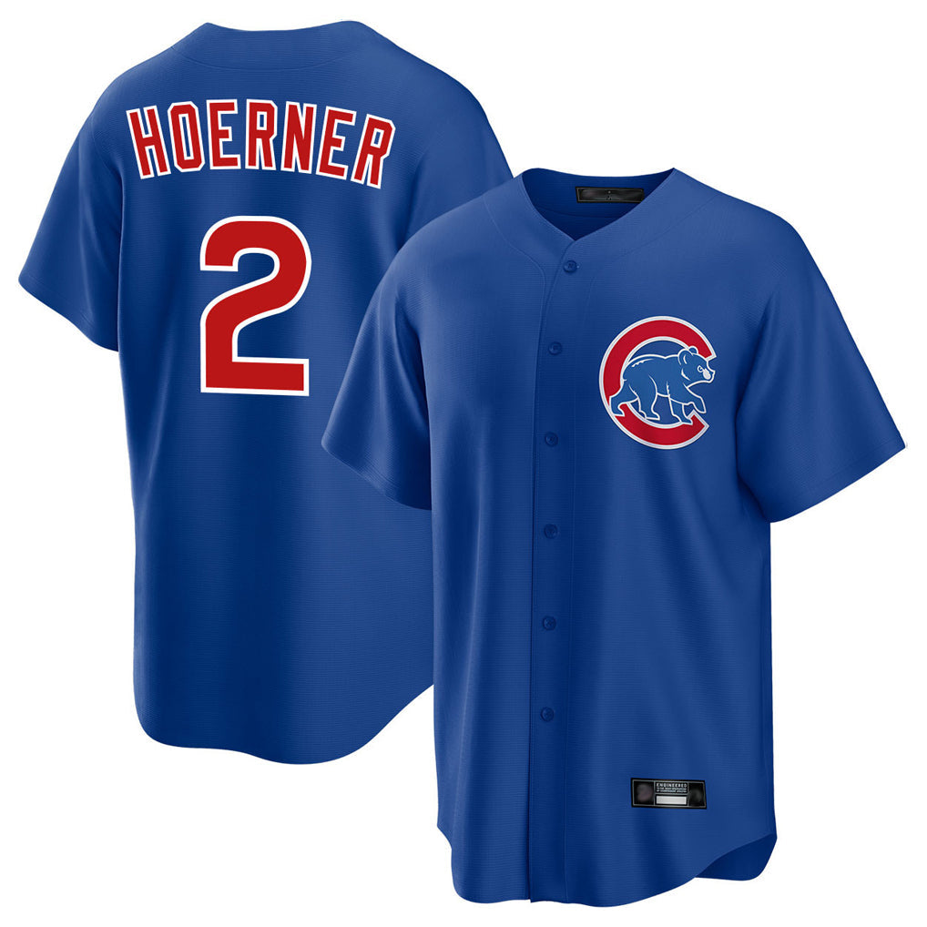 Trusc C.Cubs #2 Nico Hoerner Player Royal Home Game Stitched Jerseys
