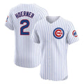 Trusc C.Cubs #2 Nico Hoerner Player White Limited Elite Home Game Stitched Jerseys