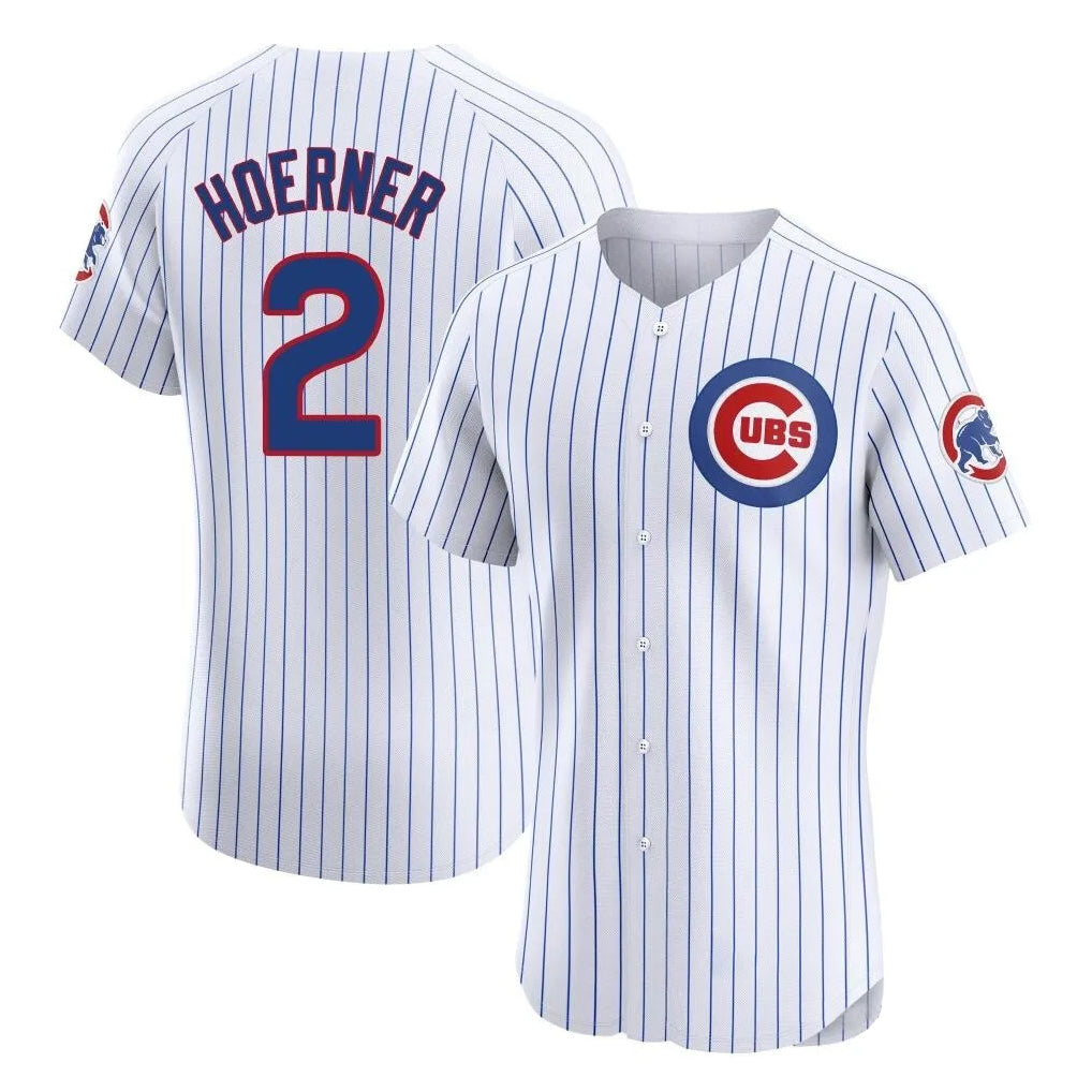 Trusc C.Cubs #2 Nico Hoerner Player White Limited Elite Home Game Stitched Jerseys