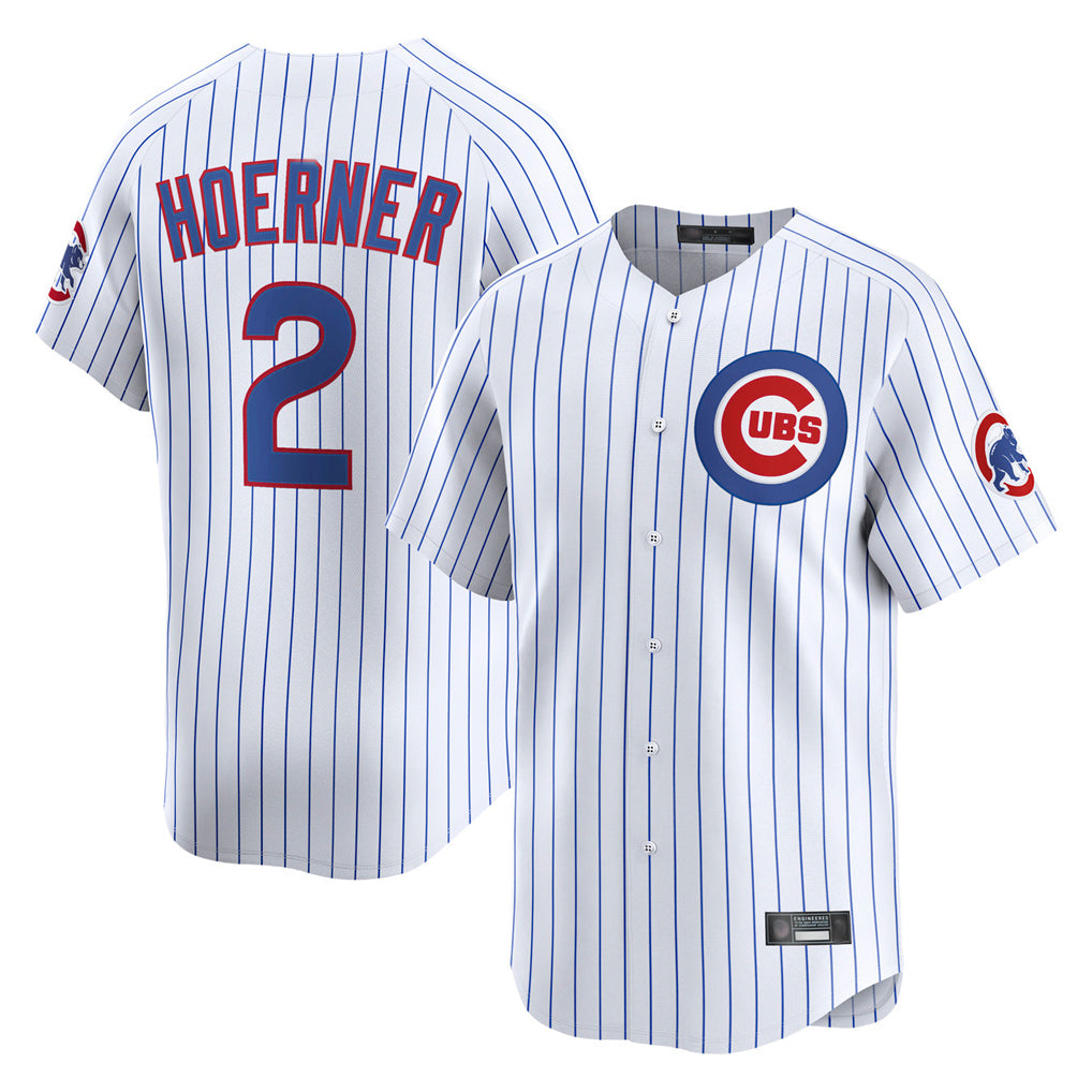 Trusc C.Cubs #2 Nico Hoerner Player White Limited Home Game Stitched Jerseys