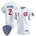 Trusc C.Cubs #2 Nico Hoerner Player White Vapor Premier Limited Home Stitched Jerseys