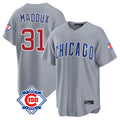 Trusc C.Cubs #31 Greg Maddux Player Gray 150th Anniversary Home Game Stitched Jerseys