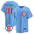 Trusc C.Cubs #31 Greg Maddux Player Light Blue 150th Anniversary Home Game Stitched Jerseys